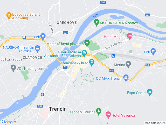 Google map: Zvolenská 5038 lučenec